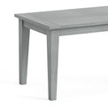 Elise Gris Grey Acacia Wood Coffee Table close up of table top