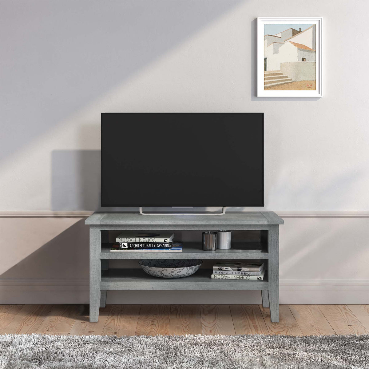 Elise Gris Grey Acacia 90cm TV Unit for living room