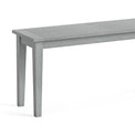 Elise Gris Grey Acacia 120cm Dining Bench close up of seat edge
