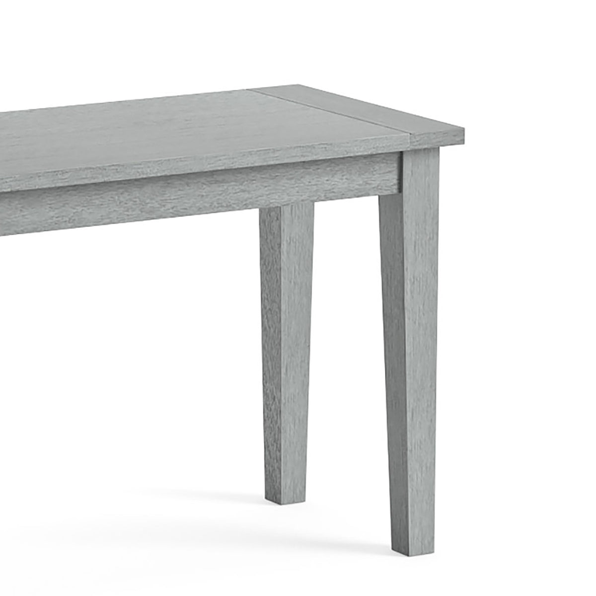 Elise Gris Grey Acacia 120cm Dining Bench close up of wooden legs