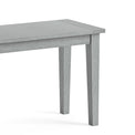 Elise Gris Grey Acacia 90cm Dining Bench close up of wooden legs
