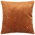 Evoke Geometric 45cm Polyester Velvet Cushion