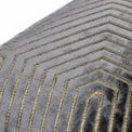 Evoke Geometric 45cm Polyester Velvet Cushion