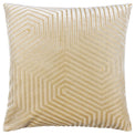 Evoke Geometric 45cm Polyester Velvet Cushion