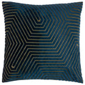 Evoke Geometric 45cm Polyester Velvet Cushion