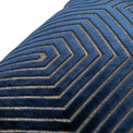 Evoke Geometric 45cm Polyester Velvet Cushion
