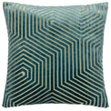 Evoke Geometric 45cm Polyester Velvet Cushion