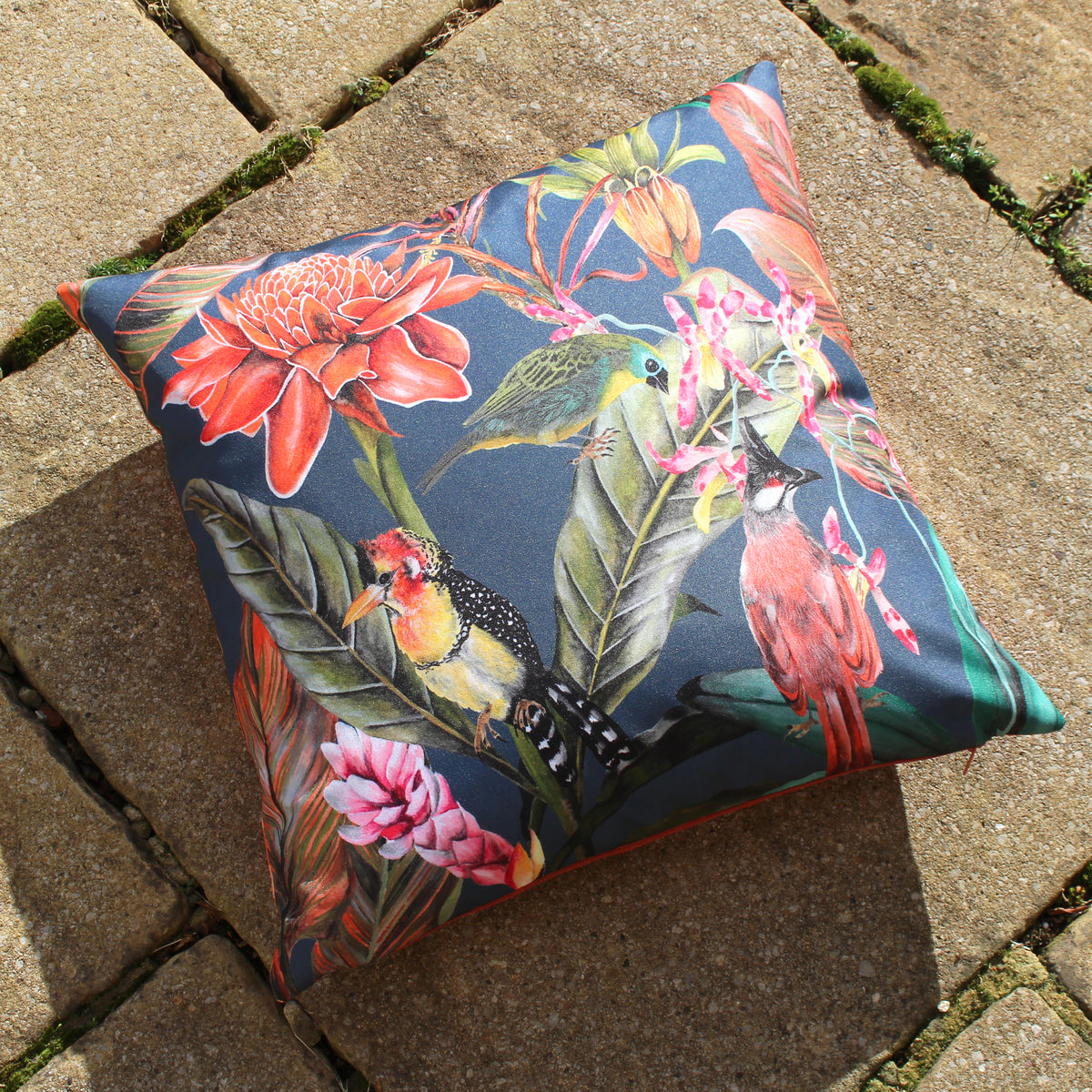 Exotics 43cm Reversible Outdoor Polyester Cushion
