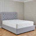 Ella Grey Upholstered Faux Wool Ottoman Storage Bed Frame from Roseland Furniture