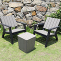 Faro 2 Seater Bistro Set with Coffee Table in Outdoor Setting