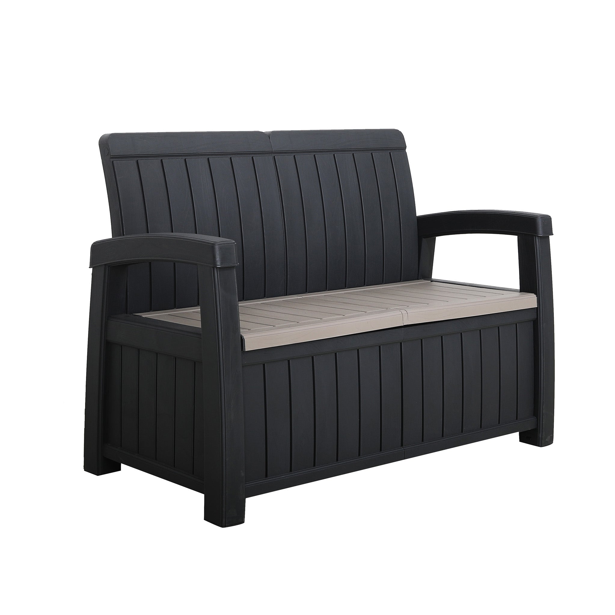 Faro Outdoor Living 4 Seat Black Garden Lounge Set Roseland