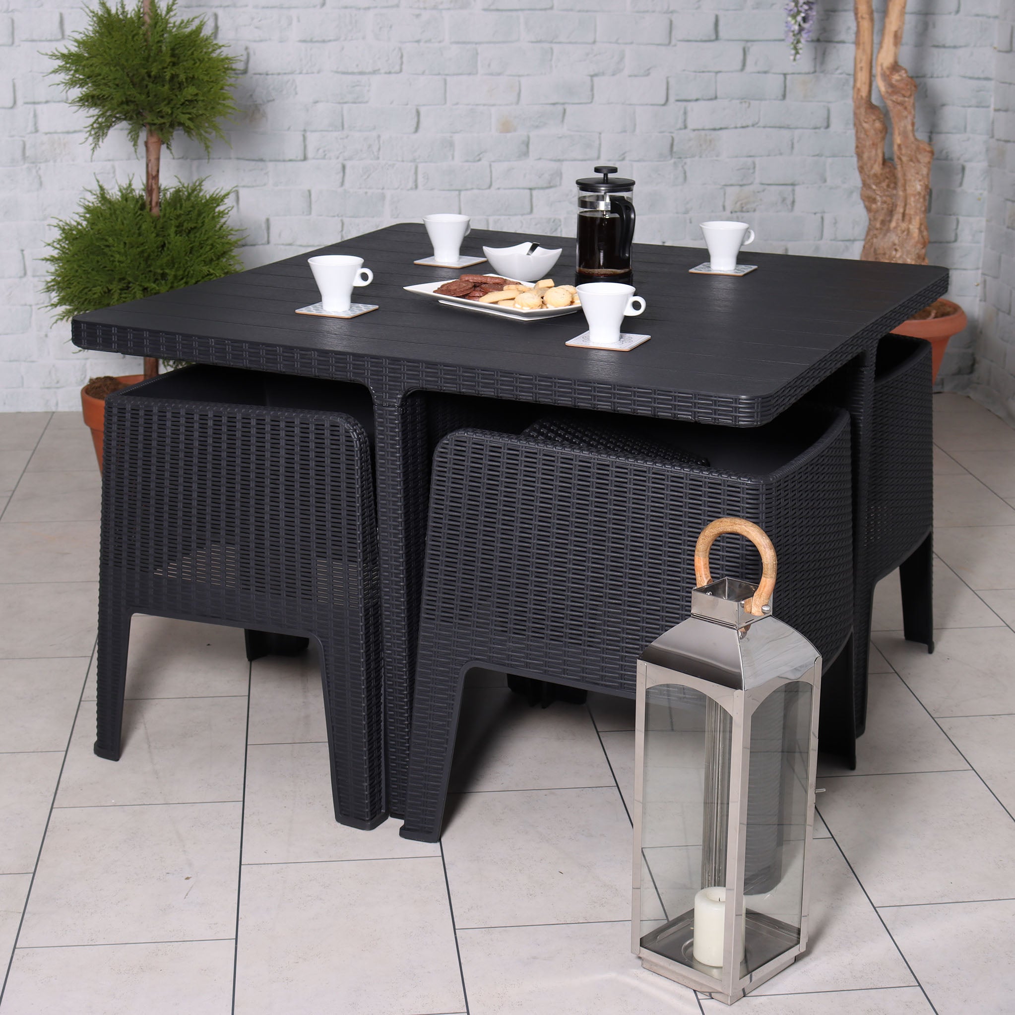 Cube outdoor table and chairs online