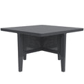 Faro 4 Seat Black Cube Dining Set Square Table