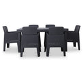 Faro 6 Seat Rectangle Garden Dining Set from Roseland Furniture