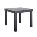 Faro Black 4 Seat Square Garden Dining Set Table