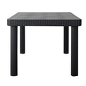 Faro Black 4 Seat Square Garden Dining Set Square Table