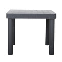 Faro Black 4 Seat Square Garden Dining Set Dining Table