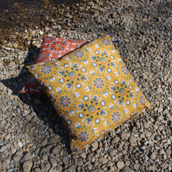 Folk Flora 70cm Reversible Outdoor Polyester Floor Cushion