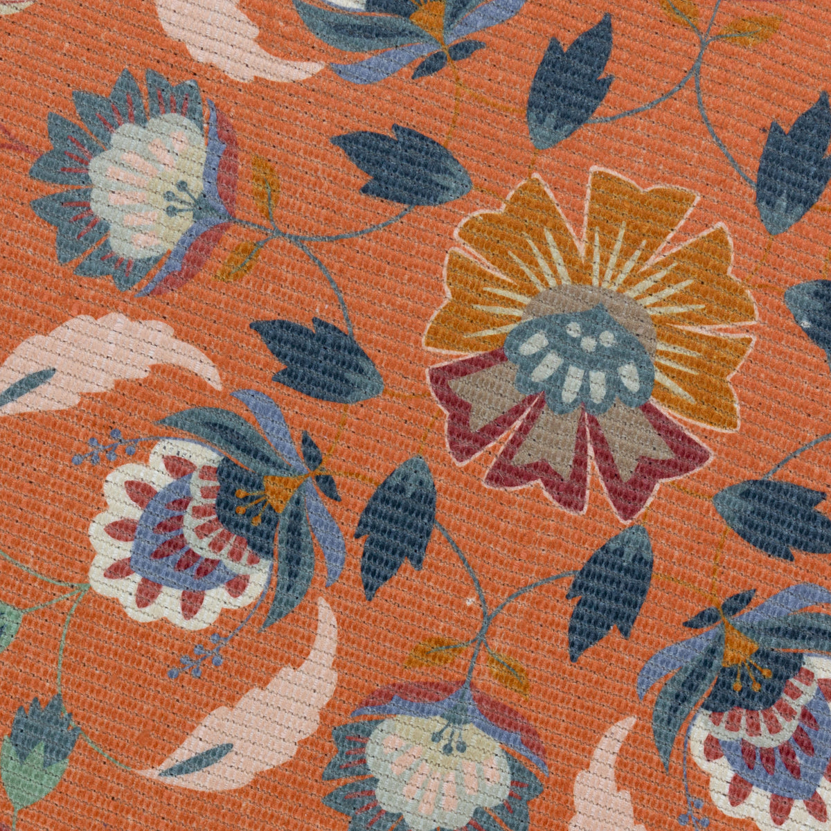 Folk Flora Orange Outdoor / Indoor Rug