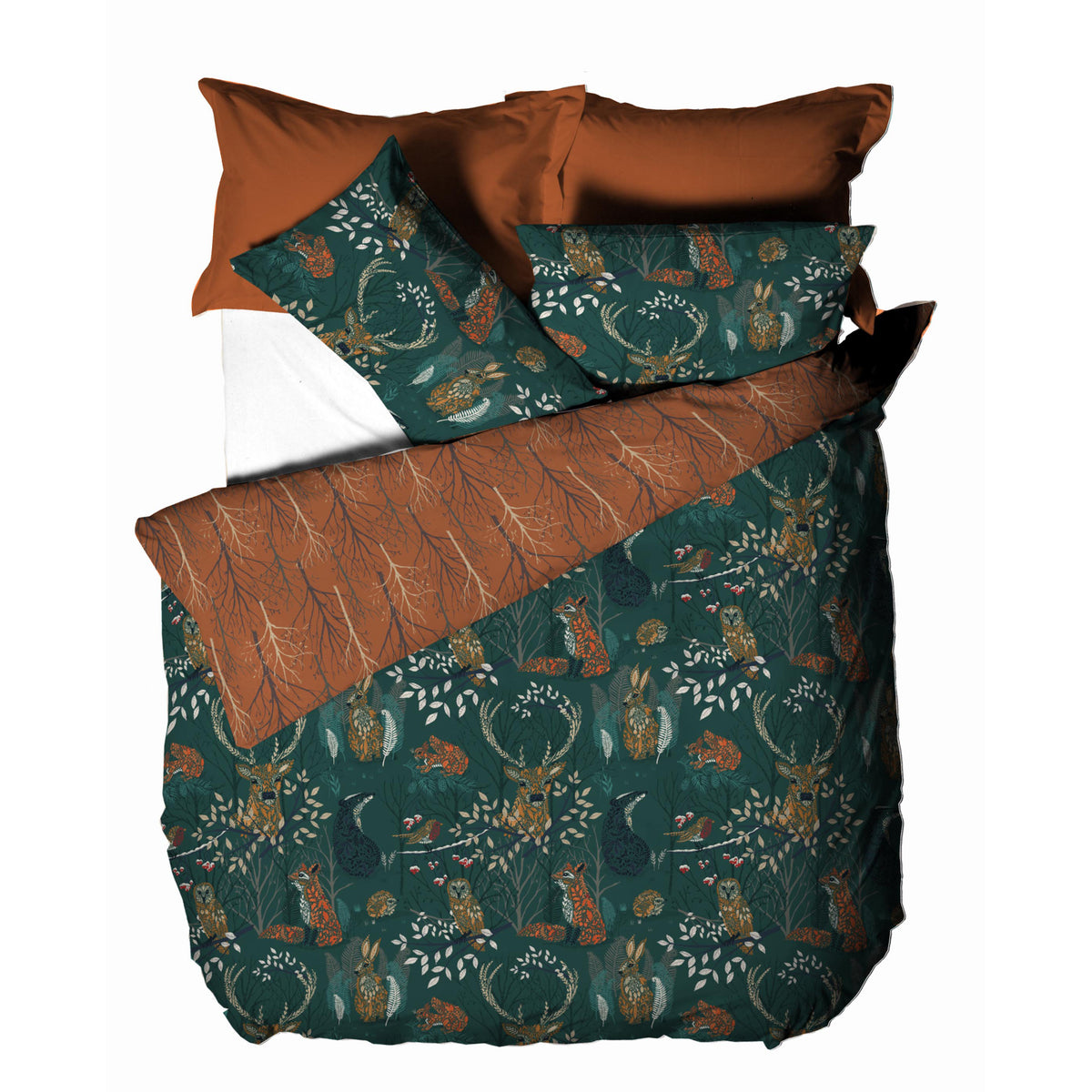 Anderson Fauna Duvet Set| Emerald