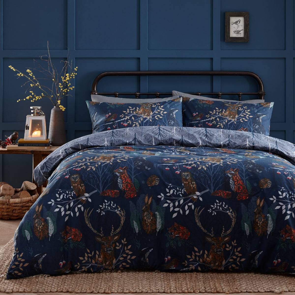 Anderson Fauna Duvet Set | Navy