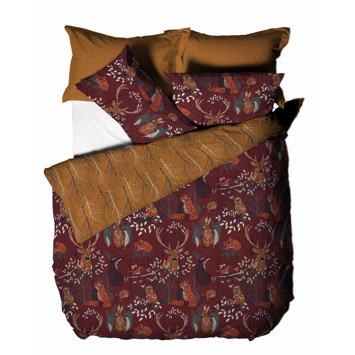 Anderson Fauna Duvet Set | Rust