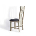 Padstow Stone Grey Dining Chair with Padded Seat 