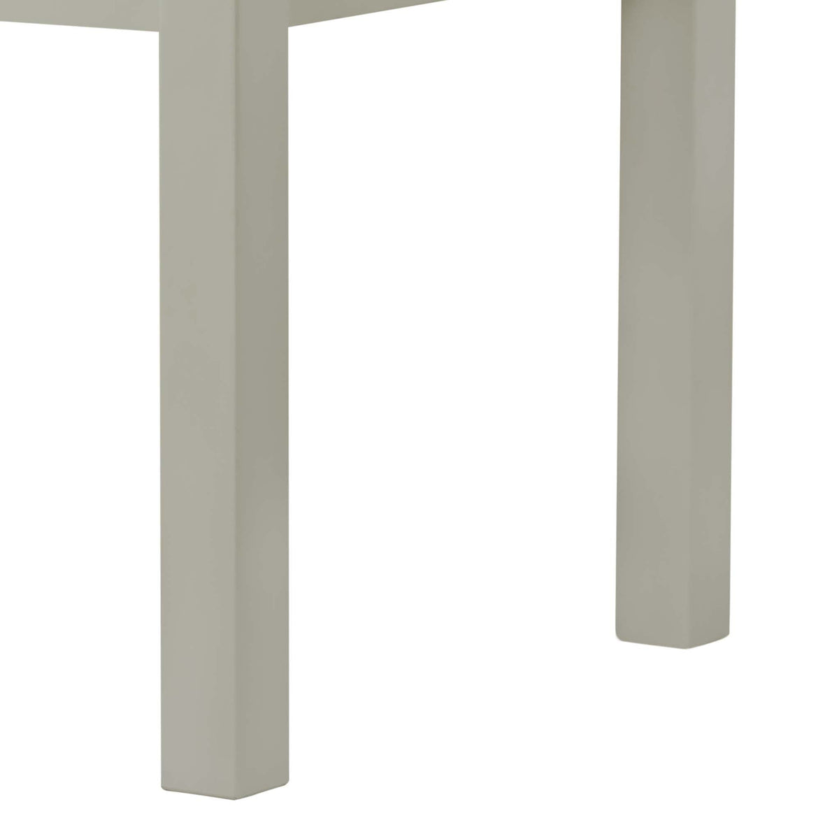 The Padstow Grey Wooden Dining Table - Close Up of Table Legs