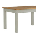 The Padstow Grey Wooden Dining Table - Close Up of  Table
