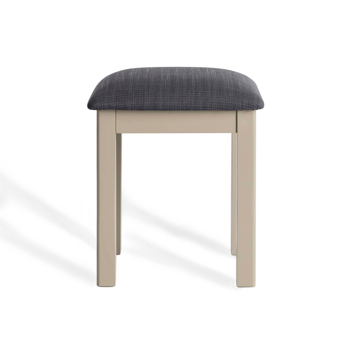 The Padstow Stone Grey Stool by Roseland Furniture