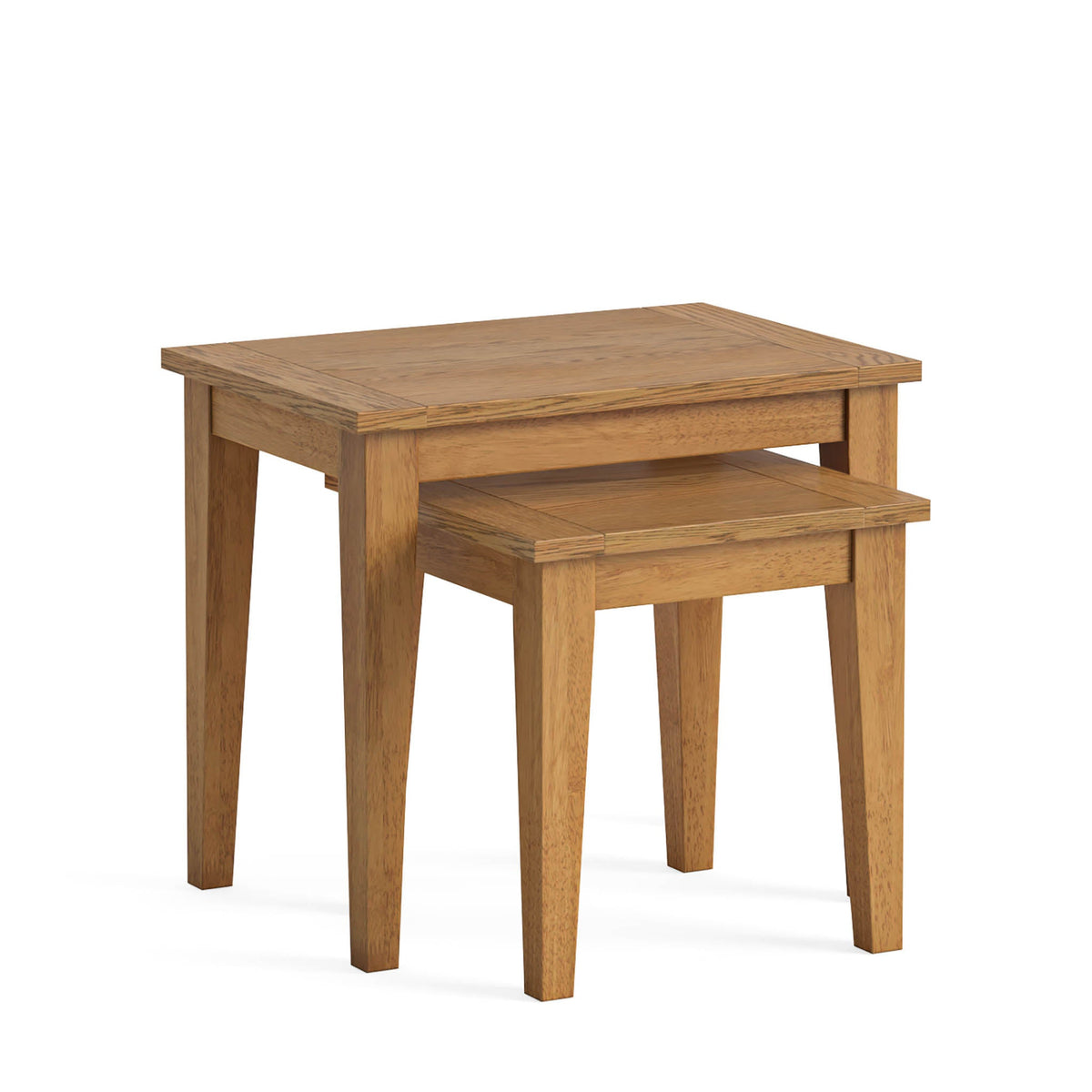 Fran Oak Nest of Tables Set from Roseland Furniture