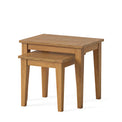 Fran Oak Wooden Nest of Tables Set from Roseland Furniture