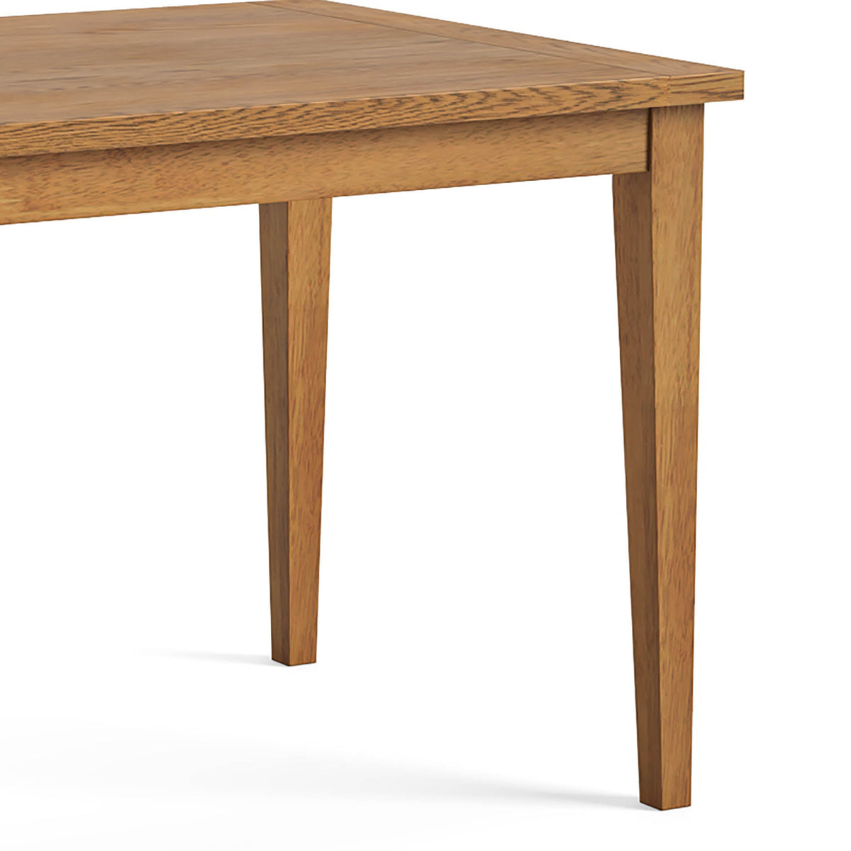 Fran Oak 120cm Dining Table close up of wooden legs