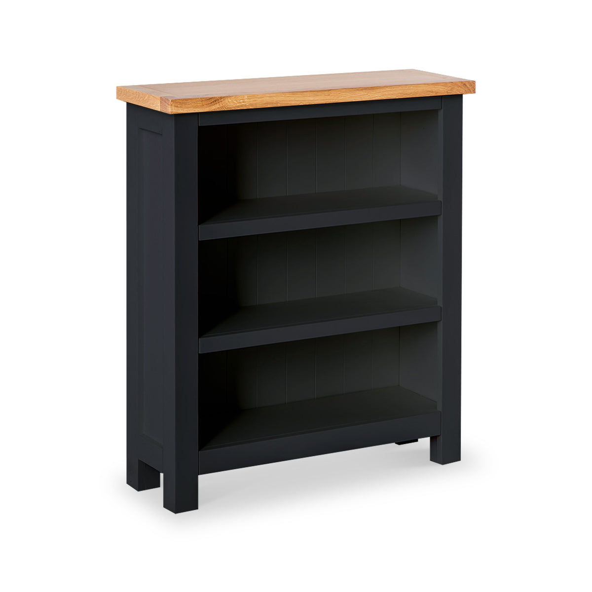 Farrow Black Low Bookcase from Roseland Furniture