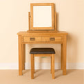 Lanner Oak Dressing Table Set front view