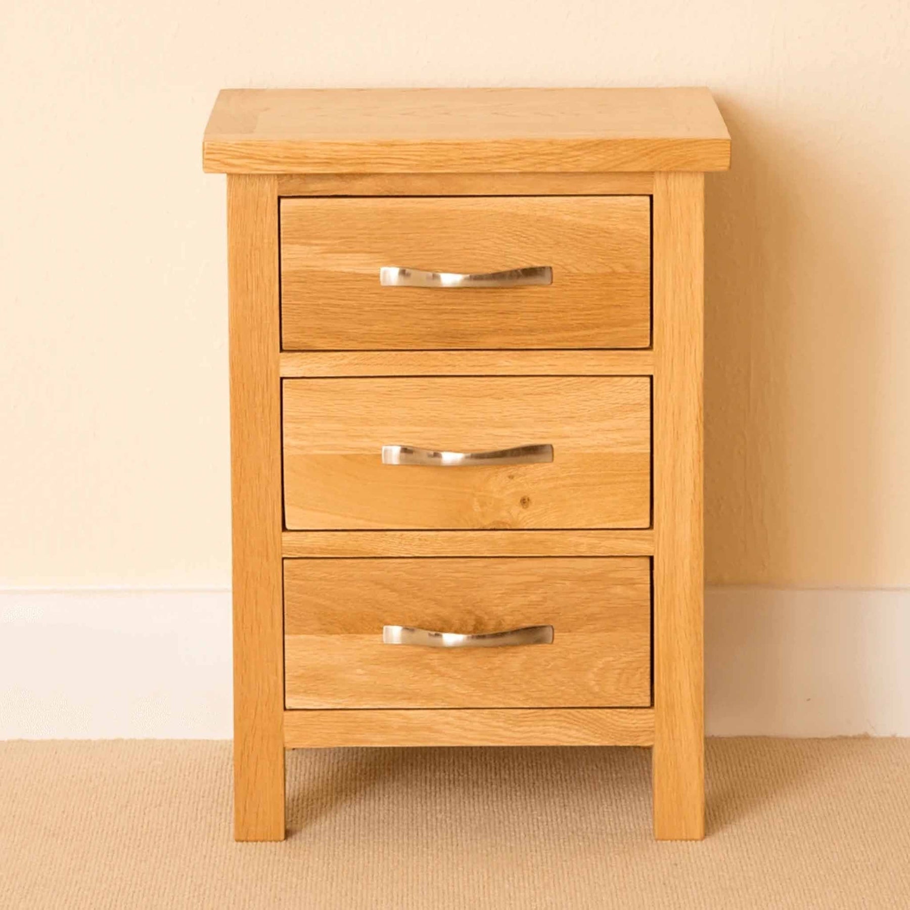 Newlyn Oak Bedside Table by Roseland Furniture