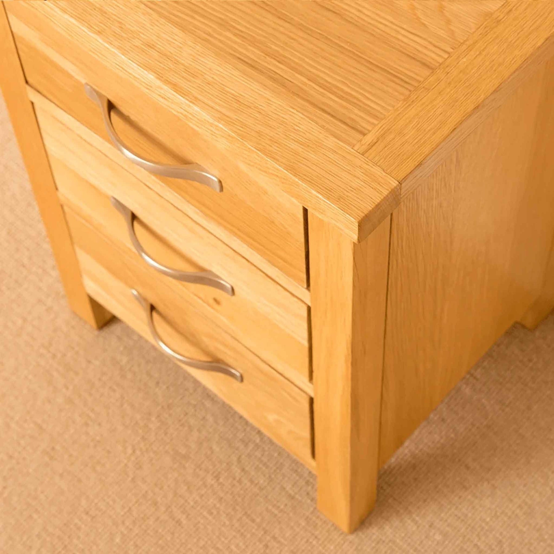 Top corner - Newlyn Oak Bedside Table