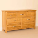 Newlyn Oak 3 over 4 Drawer Chest