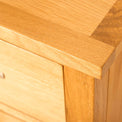 Top corner - Newlyn Oak 3 over 4 Drawer Chest