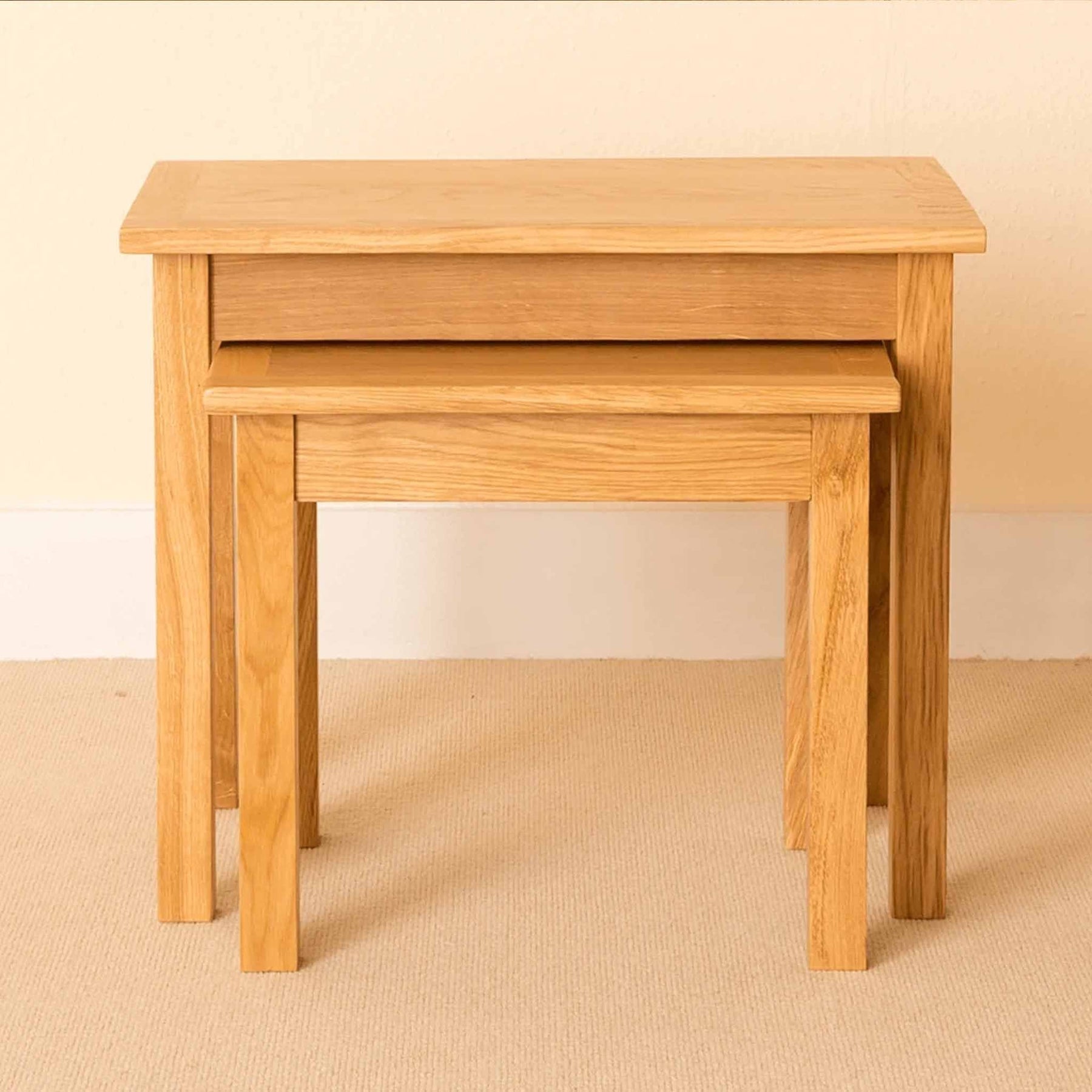 Newlyn Oak Nest Of Tables by Roseland Furniture