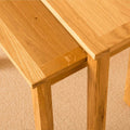 Front corner - Newlyn Oak Nest Of Tables