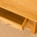 Closeup of drawer - Newlyn Oak Coffee Table
