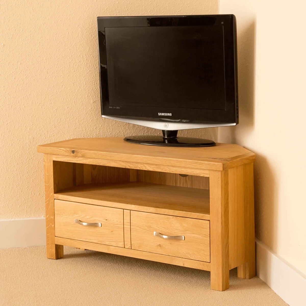 Newlyn Oak Corner TV Stand