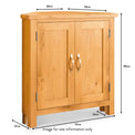 Newlyn Oak Corner Cupboard from Roseland