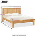 Zelak Oak Panelled 5ft king size Bed from Roseland furniture