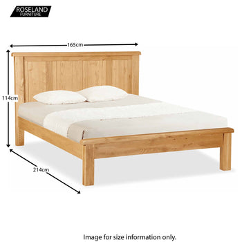Zelah Oak Panelled Bed Frame