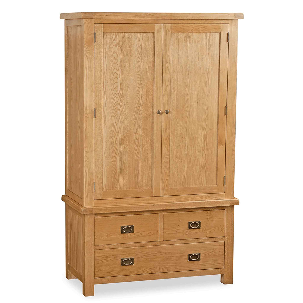 Zelah Oak 3 Drawer Wardrobe by Roseland Furniture