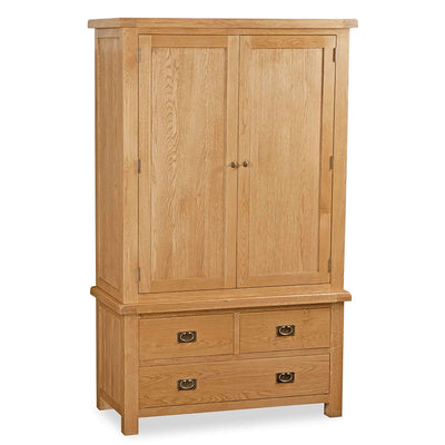 Zelah Oak 3 Drawer Wardrobe