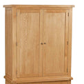 Zelah Oak 3 Drawer Wardrobe - Close Up of Wardrobe Doors