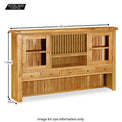 Zelah Extra Large Dresser - Size Guide of Hutch of Dresser